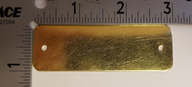 25ea Rectangular Blank Brass Tags – Northwest Mine Supply